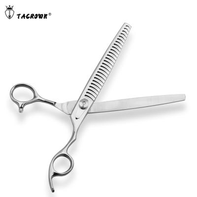 China Viable Professional Wholesale Japan 440C Steel Pet Grooming Thinning Scissors Set Chunker Scissors for sale