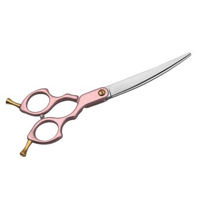 China TACROWN Super Curved Blade Pet Grooming Scissors Viable Pet Scissors 7 Inch Dog Shears for sale