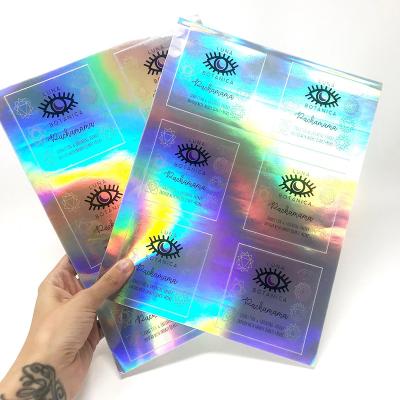 China Best Selling Custom Geometric Shape Popular Idolater Sticker Sheet Cartoon Label Waterproof UV UV Printing Holographic Stickers for sale