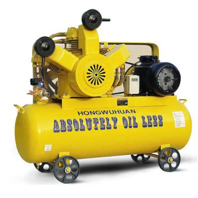 China Oil free low pressure oil free piston air cooled reciprocating air compressor for sale for sale