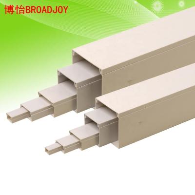 China Electrical Wires Installation PVC Protection Electrical Wiring Trunking With Adhesive for sale