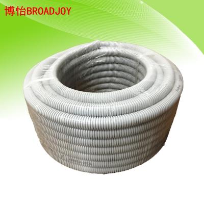 China Non-Conductive Flexible Corrugated Electrical Conduit Pipes PVC Corrugated Conduit for sale