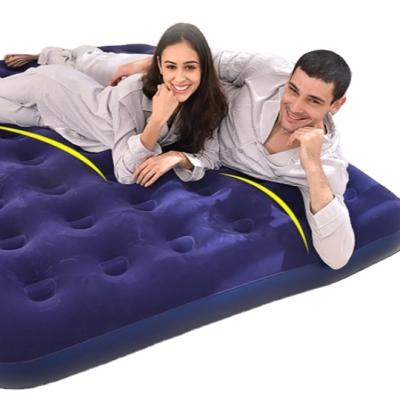 China Sleep Air Mattress Foldable Inflatable Bed Lifted Electric Air Mattress With Built In Pump for sale