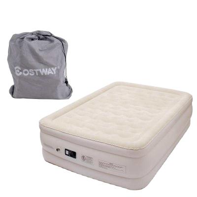 China Sleep Air Mattress Foldable Inflatable Bed Lifted Electric Air Mattress With Built In Pump for sale