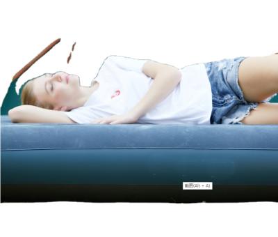 China Sleep Air Mattress Foldable Inflatable Bed Lifted Electric Air Mattress With Built In Pump for sale