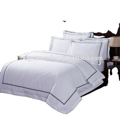 China Simple Elegant 60s Style Simple European Pure Cotton Customized Hotel Bedding Set for sale