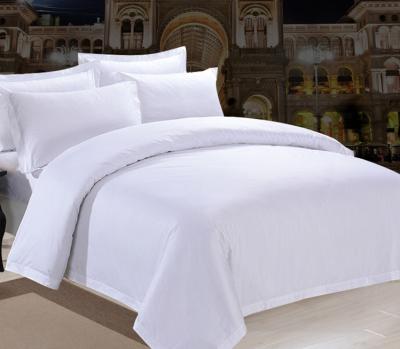 China Nondisposable Single Queen 60S 280T Hotel Bed Sheet Duvet Cover Set for sale