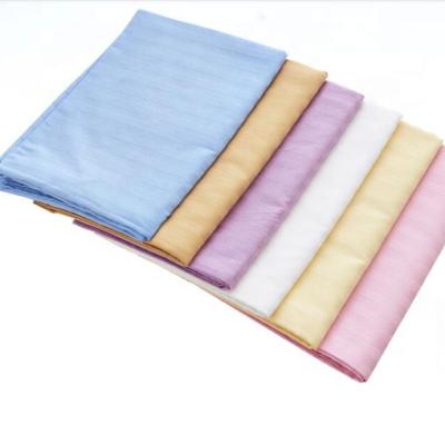 China Disposable 100% Cotton 40*40S 250TC 1cm And 3cm Stripe Hotel Bed Sheet Set Flat Sheet Set For Hotel And Spa Used for sale