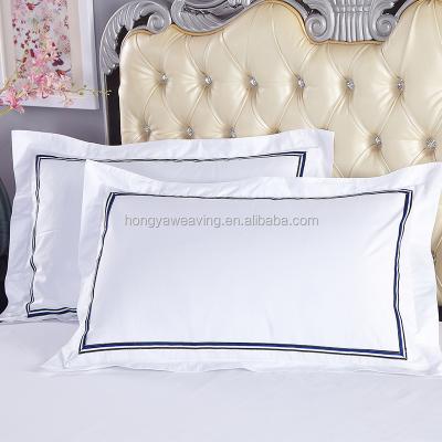 China White Inflatable Cotton Pillow Case Embroidery Designs For Hotel /wholesale Hotel Satin Pillow Case for sale