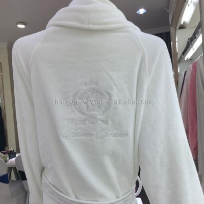 China Breathable luxury brand cotton bathrobe for hotel for sale