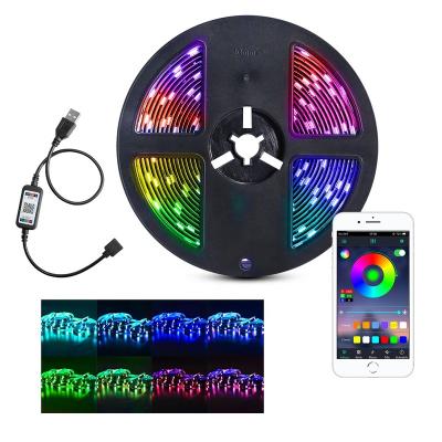 China Factory Direct High Quality Led Strip LANDSCAPE Light RGB Strip Lights Waterproof Kit and High Brightness 5v SMD 5050 Led Holiday Lighting for sale