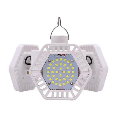 China Garage High Efficiency 110V 60Watt 380 Industrial Lighting Folding 28w 4 Panel Adjustable Led Light Garage 60 W for sale