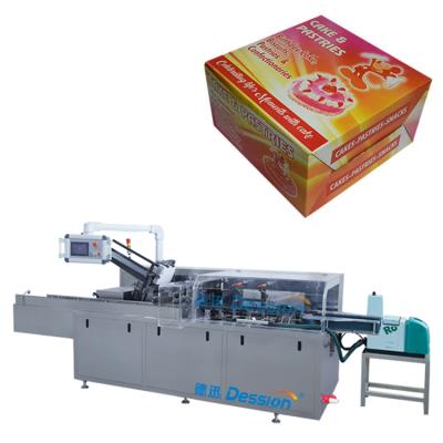 China High Speed ​​Automatic Food Carton Box Packaging Machine Bakery Product Paper Box Bread Cake Packaging Machine for sale