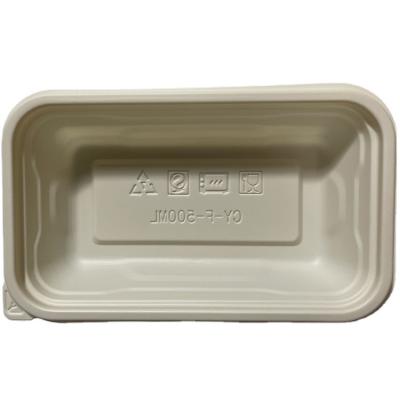 China Eco-Friendly Square Food Square Lunch Food Storage Container Disposable Take-Out Bowl Cornstarch Doggie Box for sale