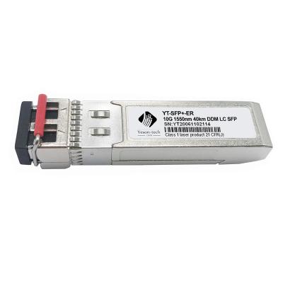 China Yeson-technology sfp-10g-er 10Gbp/s-er 1550nm 10g SFP Fttx er compatible module 40km SFP 10g for sale