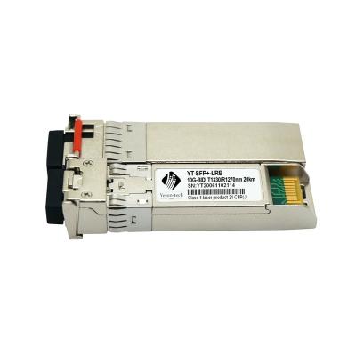 China Compatible Fttx Yeson 20km SFP 1270nmTX/1330nmRX SFP+-BX-20km 10Gb/s SFP+ BIDI Transceiver for sale