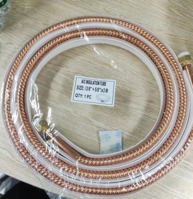 China Full Wave With Nuts Air Conditoner Connecting Tube Copper High Quality Durable Connection Tube Installation Kits  for sale