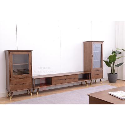 China Modern Factory Supply Morden Bedroom Living Room Drawers Storage Furniture Solid Wood Solid Wood TV Stand Cabinet for sale