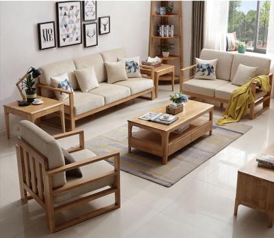 China Removable cover factory price cheap solid wood living room furniture simple design furniture sofa for sale