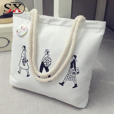 China Barrier with Logo Printing Folding Plain Canvas Tote Bag for sale