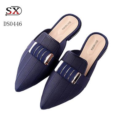 China Women's sandals flat wear outside pointed half slippers for women's summer fashion high heel shoes new for sale