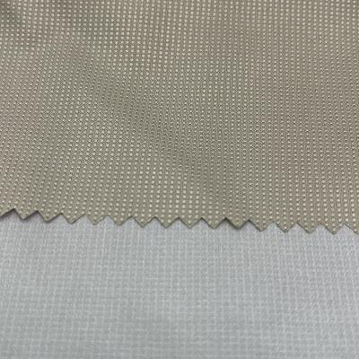 China Waterproof 75D*150D PU Jacquard Milky Coated Pongee Fabric For Outdoor Jacket Windproof Jacket for sale