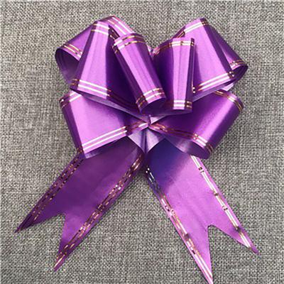 China Floral Pull Bow Mixed Color Organza Large Ribbon Pull Bows Gift Wrapping Pull Bow For Wedding Gift Baskets for sale