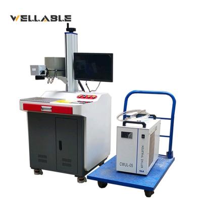 China 10w air cooled metal bench top 355nm UV laser marking machine for metal and non metal factory price for sale