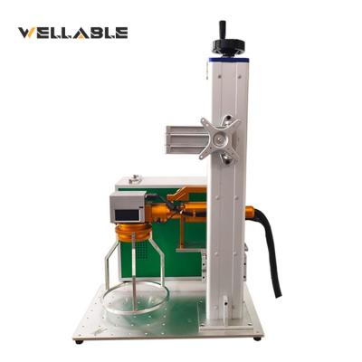 China Wellable Air Cooled Hot Selling Handheld CNC MOPA Fiber Laser Marking Machine For Printing Metal for sale