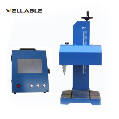 China Metal Airplane Wellable Benchtop Pneumatic Dot Peen Marking Machine Connecting With Laptop Bench Top Dot Peen Marking System On Metals for sale