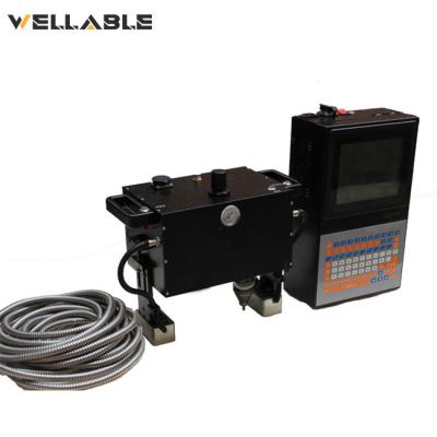 China Wellable Metal Airplane Portable Inline Pneumatic Factory POS Pin Breakout Marking Machine With Computer for sale