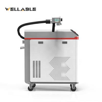 China Pulsed Stainless Steel Fiber Laser Cleaning Machine Metal Rust Remover Industry Cleaner Machine for sale