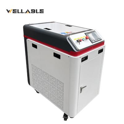 China Wellable 1000w stainless steel fiber laser rust removal cleaning machine for rust paint oil dust for sale