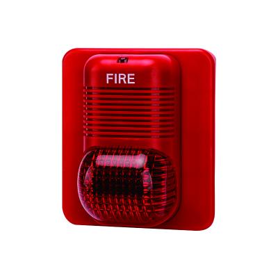 China High DB 12v 24v Sound Fire Alarm Led Strobe Siren 146*91*55 for sale