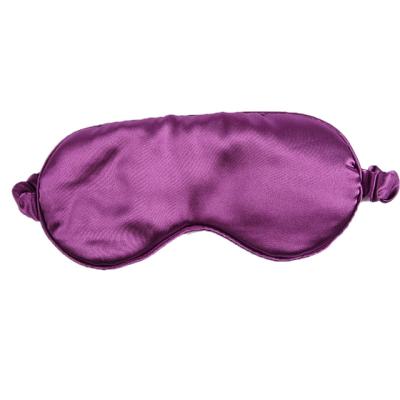 China 19mm Circles 19mm Circles Sleep Eye Cover Dark Mulberry 100% Silk Night Sleep Blackberry Eyemask Silk Eye Mask for sale