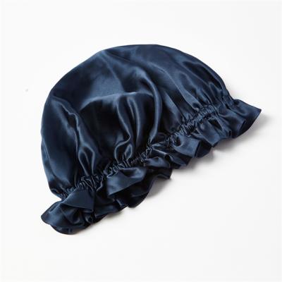 China Custom Character 19mm Factory 100% Pure Silk Sleep Cap Double Layer Sleep Hood For Sleeping for sale