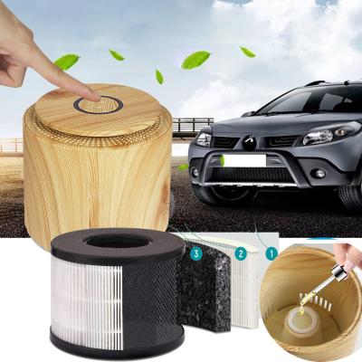 China 2021 Best Selling Car Aromatherapy Mini Portable Hepa Filter Air Freshener Machine Ozone Air Purifier For Car for sale