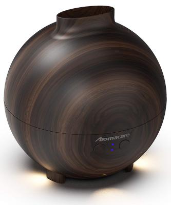 China New Design Quiet Dark Wood Grain Ultrasonic Aromatherapy Operation Humidifier Aromatherapy Oil Diffuser For Car for sale