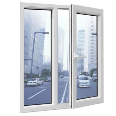 China Folding Screen Screen Upvc Cost Effective Retractable Casement Window With Double Tempered Glass for sale