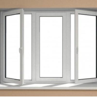 China Folding Screen UPVC PVC Casement Windows French Doors With Double Glazed Screen Bay Window For Sale for sale