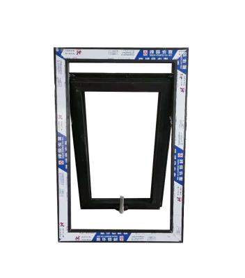 China Folding Screen Frame Hurricane Impact Windows Matte Black Aluminum Tent Windows With Low E Glass for sale