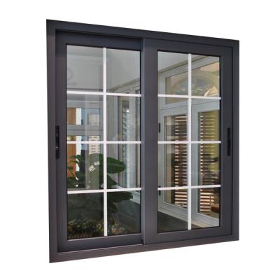 China Hot Selling Modern Aluminum Folding Screen French Style Windows With Grille Inside Double Glass For Home for sale