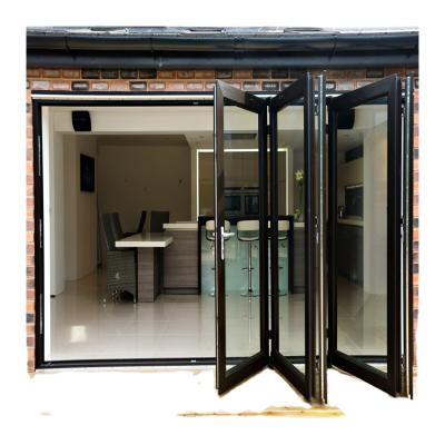 China Wholesale Aluminum Magnetic Screen Bi-Fold Windows Folding Doors With Insect Screen For Balcony for sale