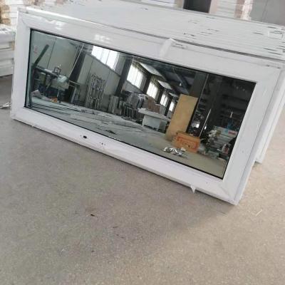 China Single pvc upvc folding screen fabric folding glass door with tinted glass and retractable mosquito net for sale