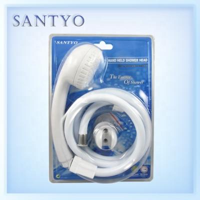 China With Switch Bathroom Accessories White Color Hand Held Shower Head For Bath for sale