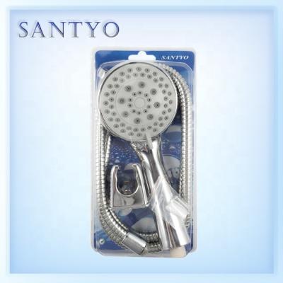 China Without Switch Bathroom Accessories ABS Plastic 5 Functions Handheld Shower Set For Bathing for sale