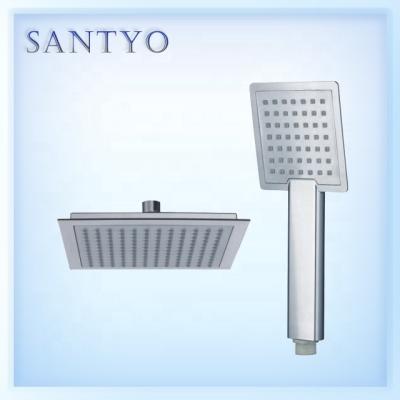 China Square Without Diverter Bathroom Accessories ABS Shower Head Rainfall for sale