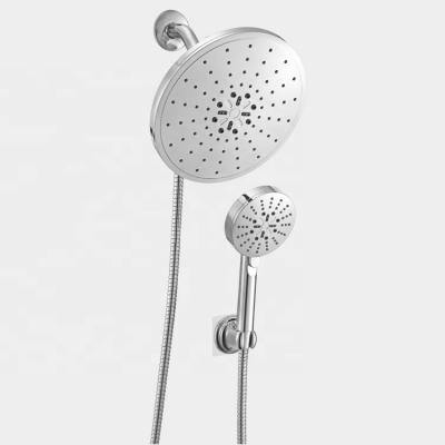 China Without diverter high pressure shower head combined with hand held shower for sale