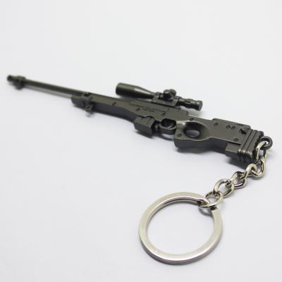 China Promotional Gifts/Event Awards/Souvenirs Wholesale Custom Gun Weapon Key Chain For Sale Metal Brass 3D Gun Key Chain Keychain for sale