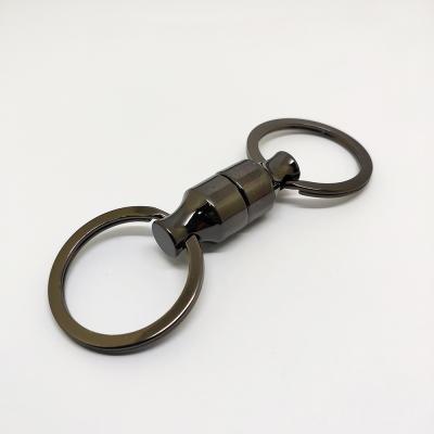 China Aluminum Hook Magnets Hanging Key Chain Comes with Circular Split Key Rings and Small Key Chain for sale